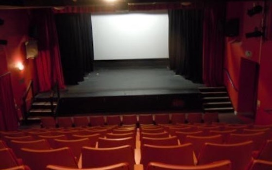 auditorium and the projector screen